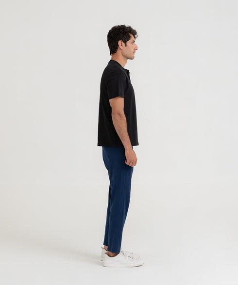 Men's Basic Henley Tee